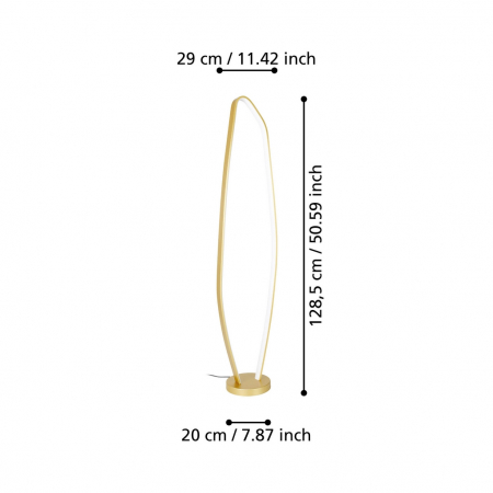 Lampadar VALLEROSA LED 25,2W lumina calda [3]