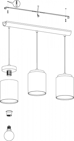 Pendul ALBARIZA E27 3X40W [2]