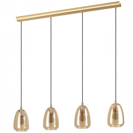 Lustra pendul ALOBRASE E27 4x40W chihlimbar 108 cm