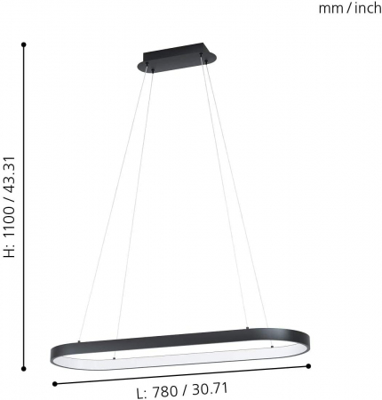 Pendul CODRIALES LED 27W lumina calda [2]