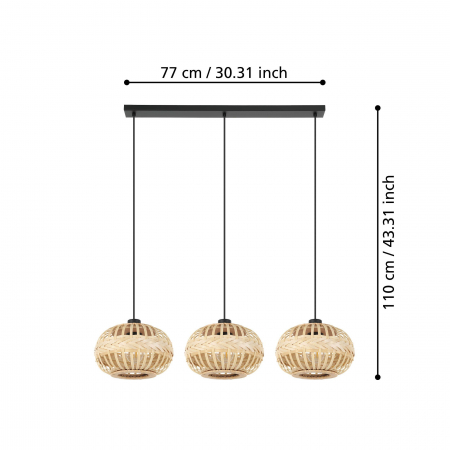 Pendul AMSFIELD 1 E27 3X40W [4]
