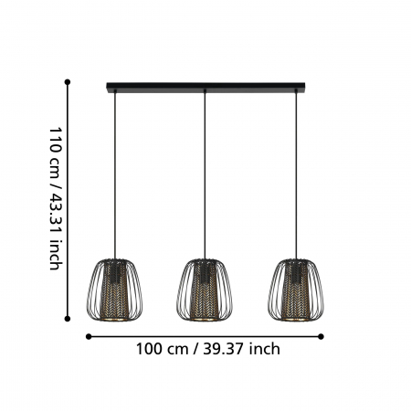 Pendul CURASAO E27 3X40W [2]