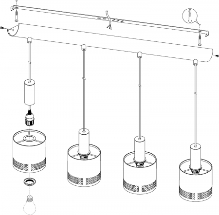 Pendul ESTEPERRA E27 4X28W [3]