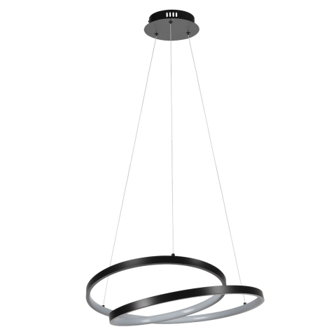 Lustra pendul LUCERO Negru LED 48W lumina neutra 50 cm [2]