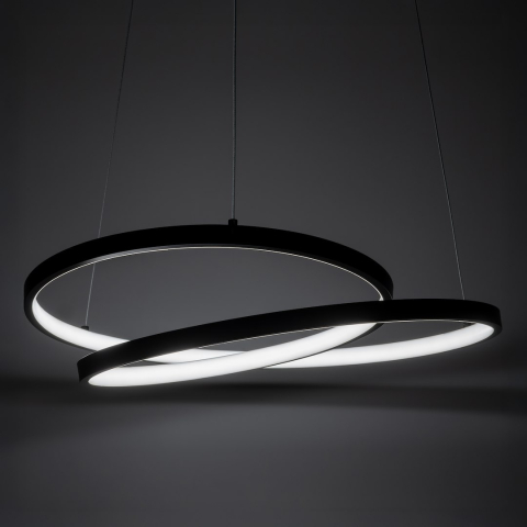 Lustra pendul LUCERO Negru LED 48W lumina neutra 50 cm [6]