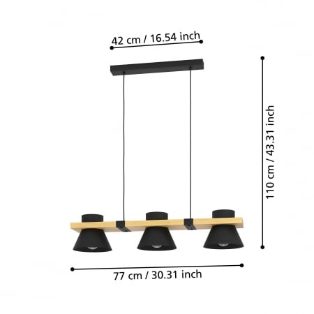 Pendul MACCLES E27 3X15W [3]