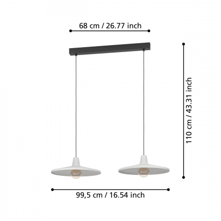 Pendul MINIERE E27 2X40W [4]