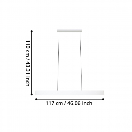 Pendul ANDREAS-Z LED 2X19W lumina reglabila [4]