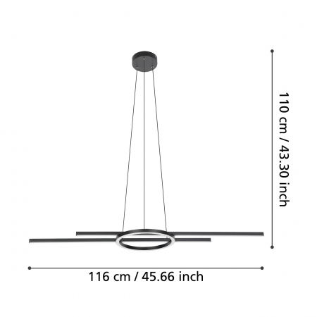 Pendul ZILLERIO-Z LED 24W lumina reglabila [3]