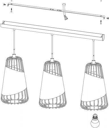 Pendul AUSTELL E27 3X60W [4]