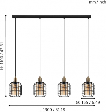 Pendul CHISLE E27 4X40W [3]