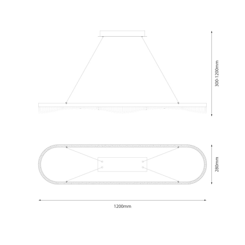 Lustră Preciosa, 45W LED, 4000K, Gold [6]