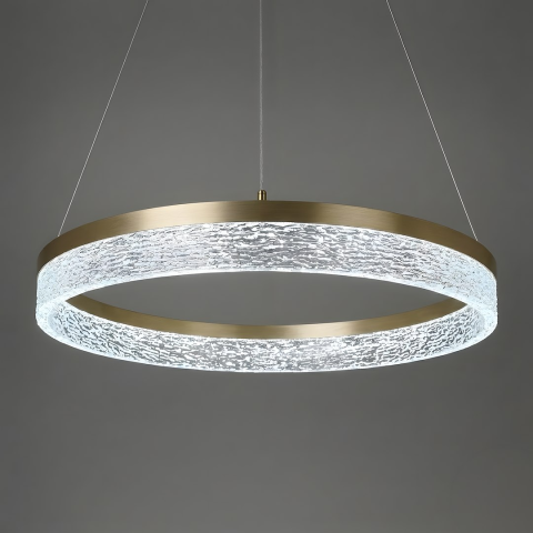 Lustră suspendată Gala LED 25W lumină neutră 50 cm auriu [5]