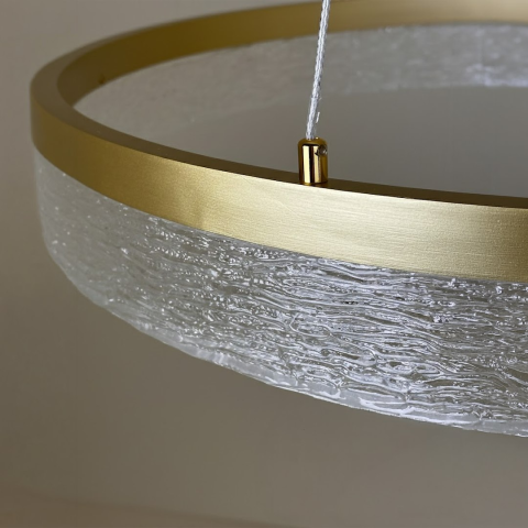 Lustră suspendată Gala LED 25W lumină neutră 50 cm auriu [3]