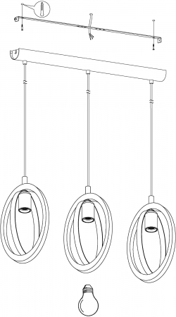 Pendul BASILDON E27 3X40W [5]