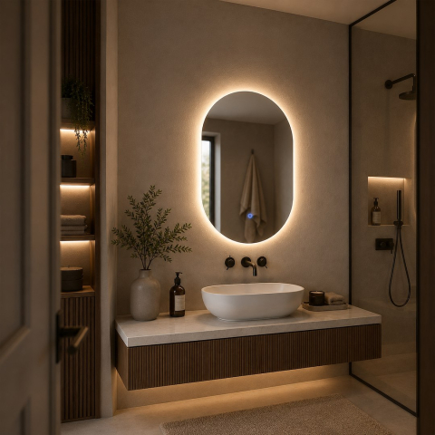 Oglindă Belissa 500x700mm 16W LED 3000K-4000K-6000K [2]