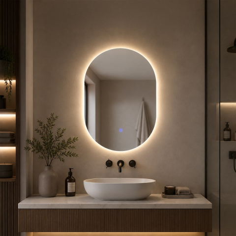 Oglindă Belissa 500x700mm 16W LED 3000K-4000K-6000K [1]