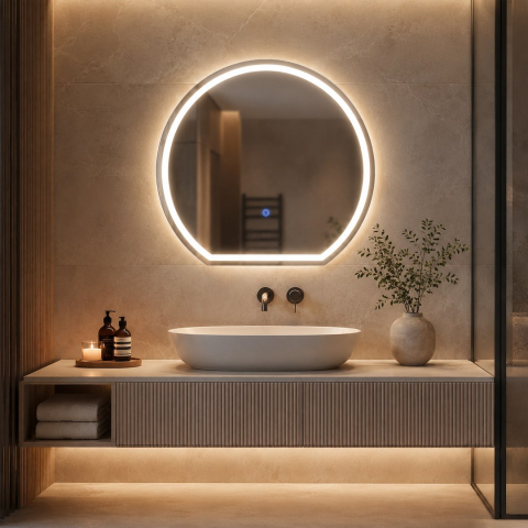 Oglindă Laguna 2 600x450mm 16W LED 3000K-4000K-6000K [1]