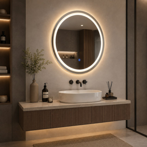 Oglindă Laguna cu fibră de sticlă 600mm 16W LED 3000K-4000K-6000K [2]