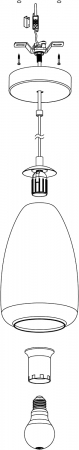 Pendul ALOBRASE E27 1X40W [6]