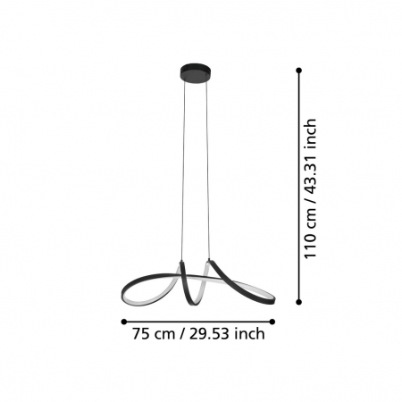 Pendul CALAROSSA-Z LED 22W lumina reglabila [2]
