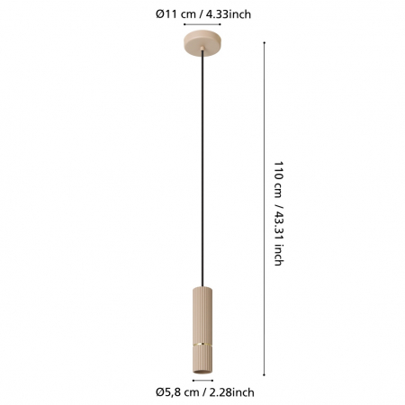Pendul CAMINIA GU10 LED 1x4.7W [3]