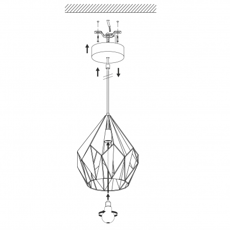 Pendul CARLTON 1 E27 1X60W [5]