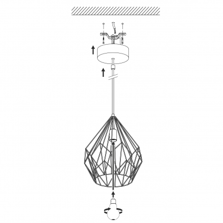 Pendul CARLTON E27 1x60W 31 cm [5]