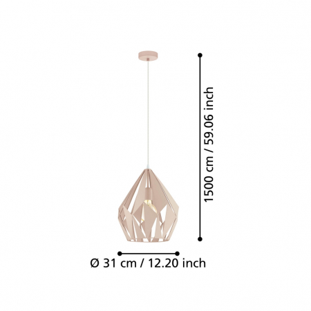 Pendul CARLTON-P E27 1X60W [2]