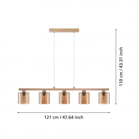 Pendul CASTRALVO E27 5X28W [3]