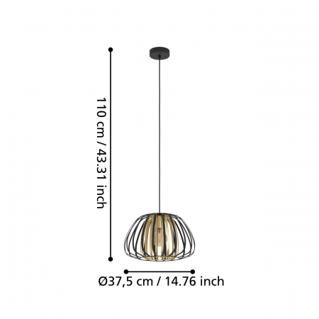 Pendul ENCINITOS E27 1X40W [3]