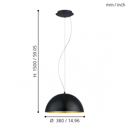 Pendul GAETANO 1 E27 1X60W [2]