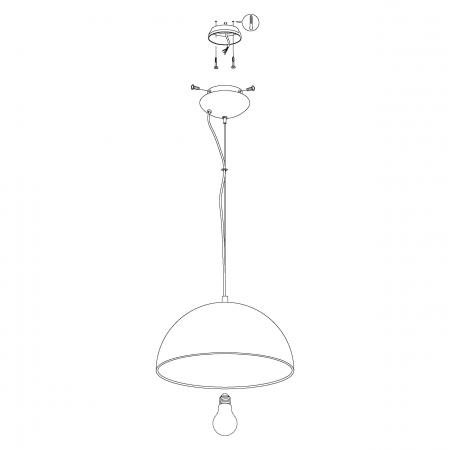 Pendul GAETANO 1 E27 1X60W [3]