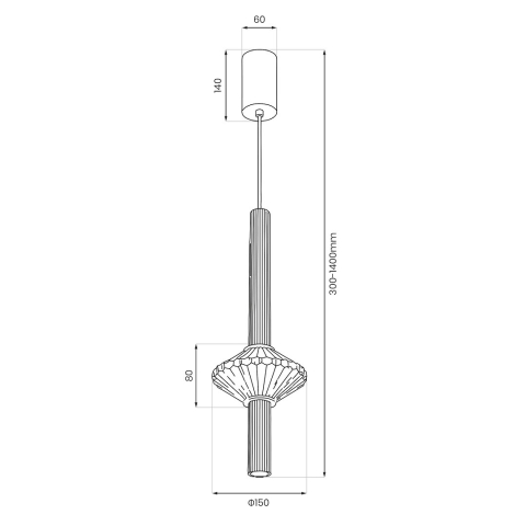 Pendul LED Padre Gold 7W [6]