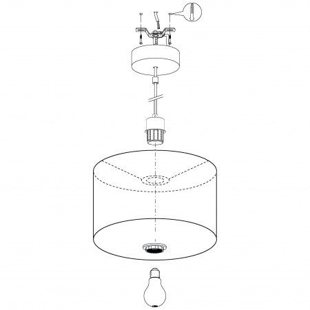 Pendul MASERLO 1 E27 1X60W [5]