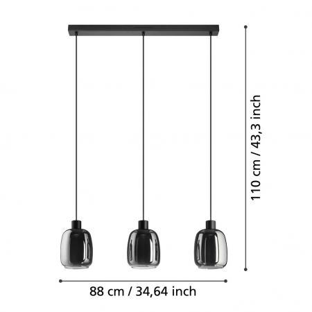 Pendul MOLOCHIO-Z LED 3X3, 7W lumina reglabila [2]