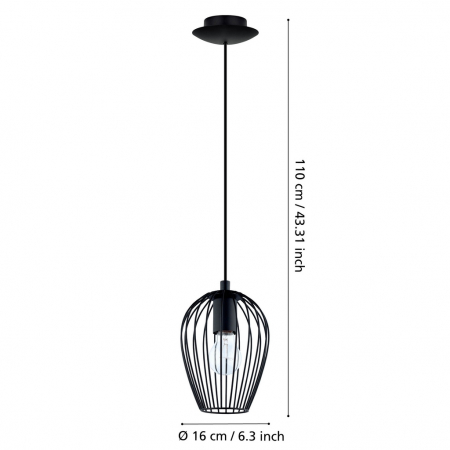 Pendul NEWTOWN E27 1X60W [2]