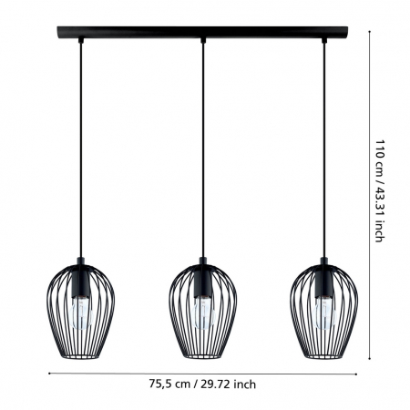 Pendul NEWTOWN E27 3X60W [2]