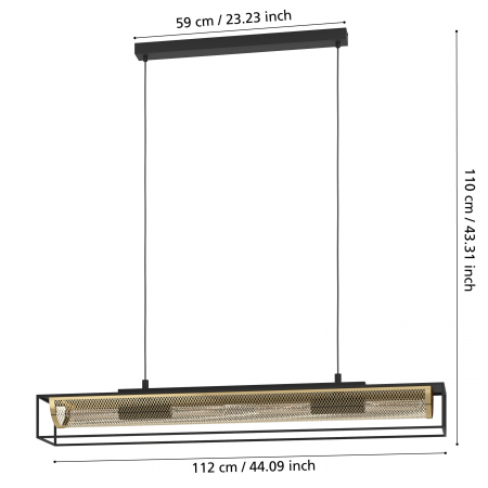 Pendul NOHALES E27 4X40W [4]