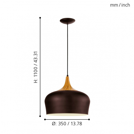 Pendul OBREGON E27 1X60W [3]