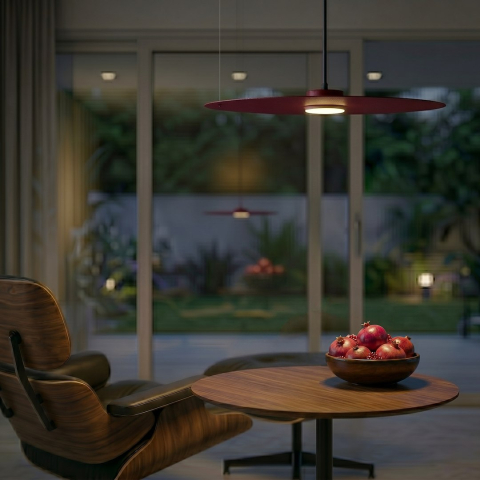 Pendul PIATTO Burgundy 1xGX53 fi 550mm IP20 [1]
