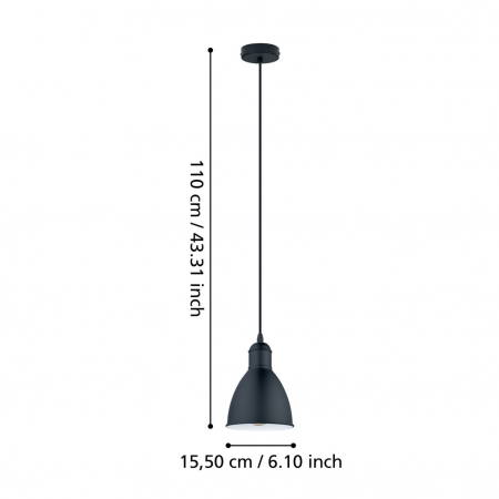 Pendul PRIDDY E27 1X40W [2]