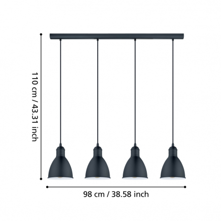 Pendul PRIDDY E27 4X40W [2]