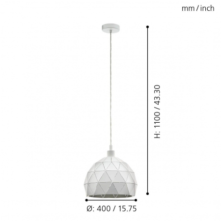 Pendul ROCCAFORTE E27 1X60W [2]
