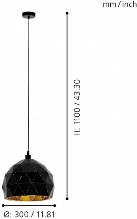 Pendul ROCCAFORTE E27 1X60W [3]