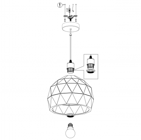 Pendul ROCCAFORTE E27 1X60W [4]