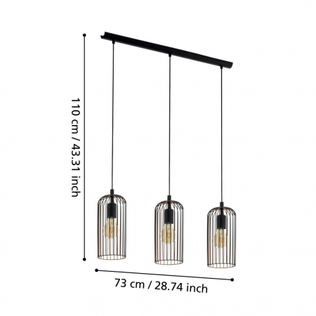 Pendul ROCCAMENA E27 3X60W [3]
