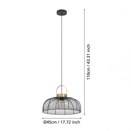 Pendul ROUNDHAM E27 1X40W [4]