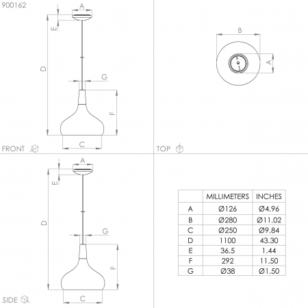 Pendul SABINAR E27 1X40W [3]