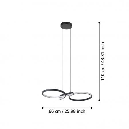Pendul SERPINS LED 21W lumina calda [3]